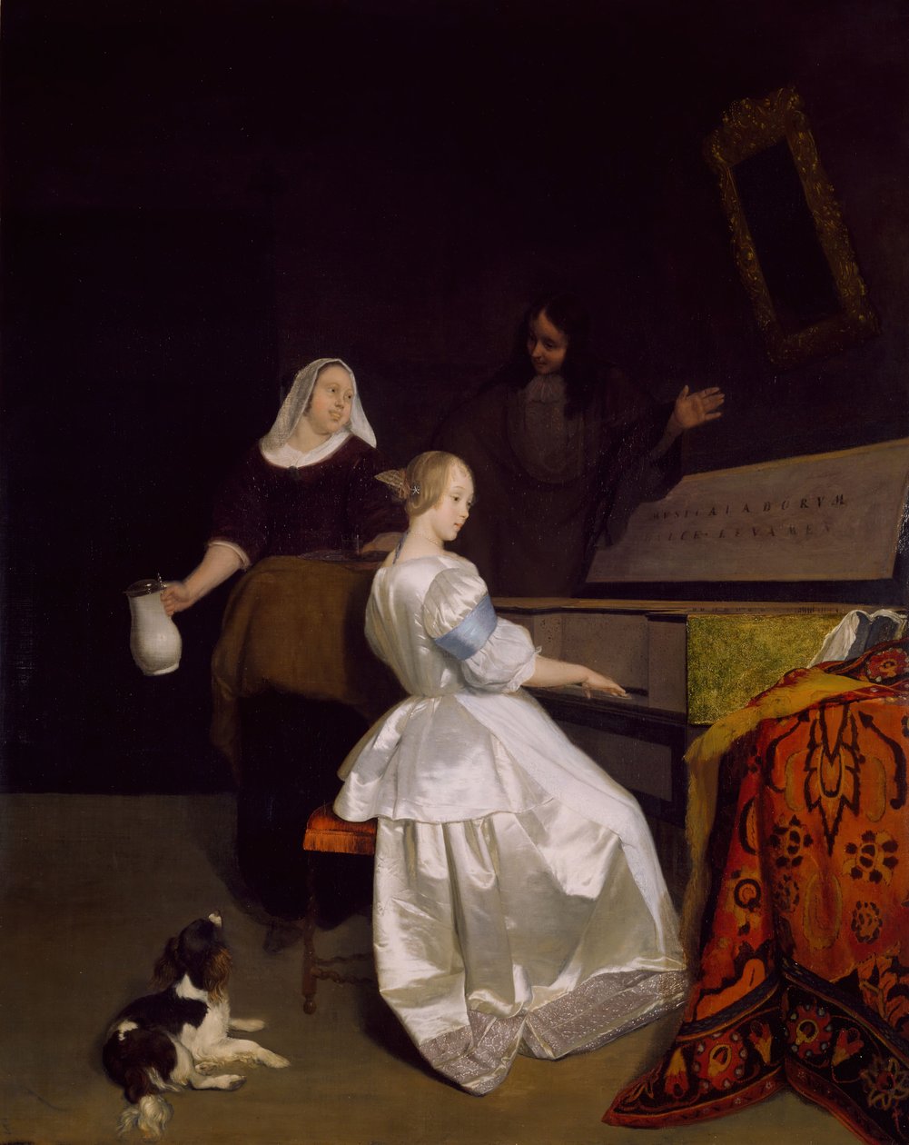 A zenelecke, 1670-72. alkotó: Jacob Lucasz Ochtervelt