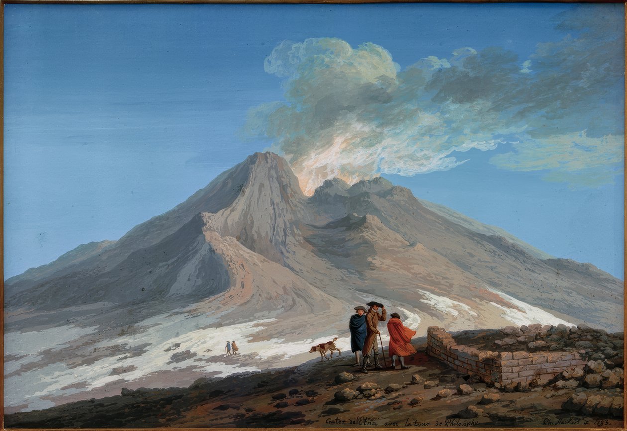 Az Etna krátere alkotó: Jacob Philipp Hackert