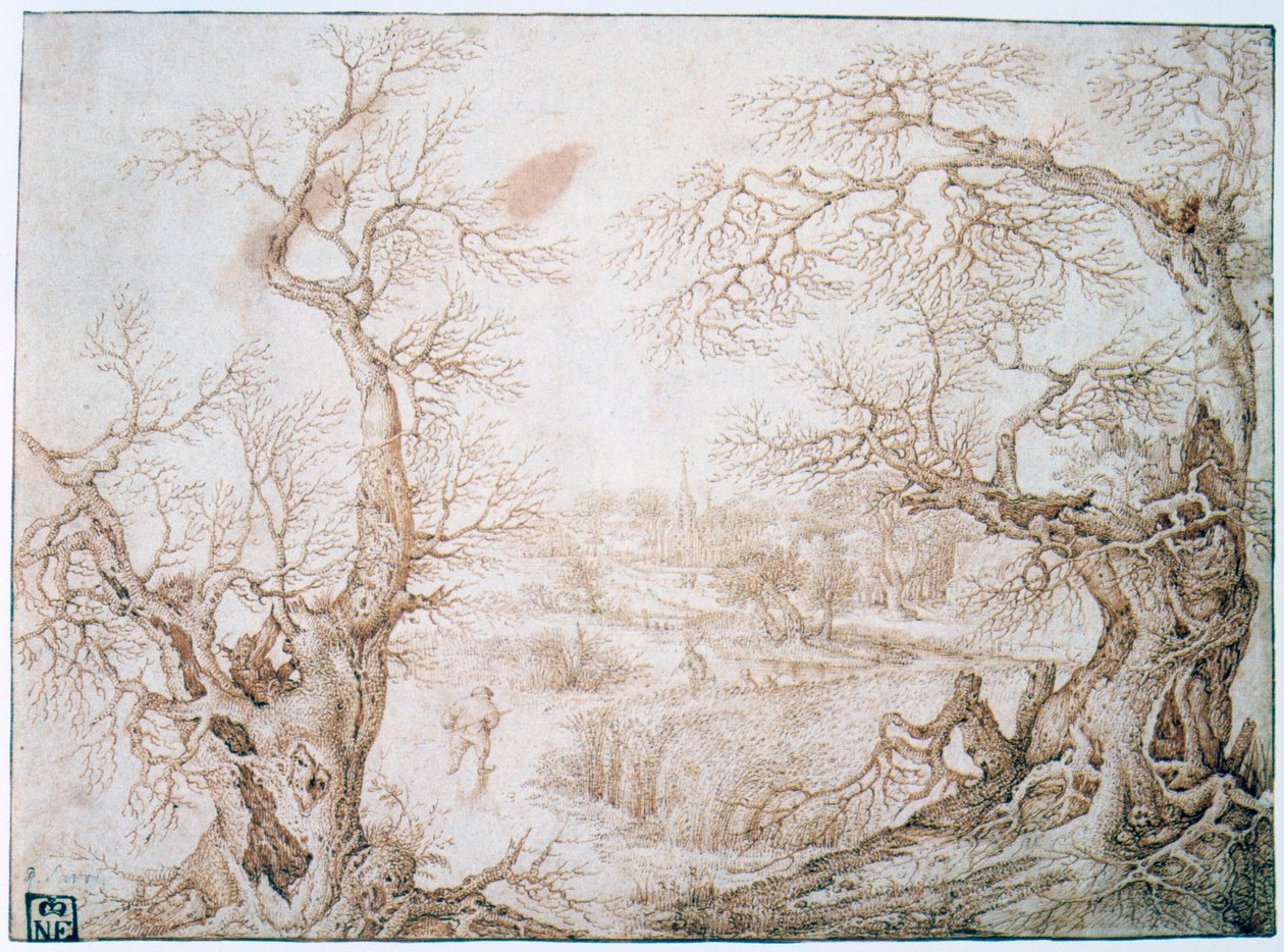 „Téli táj”, c1565-1602 alkotó: Jacob Savery I