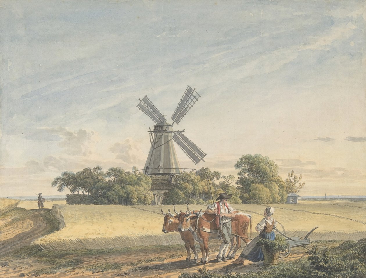 Táj, 1785. alkotó: Jacob Wilhelm Mechau