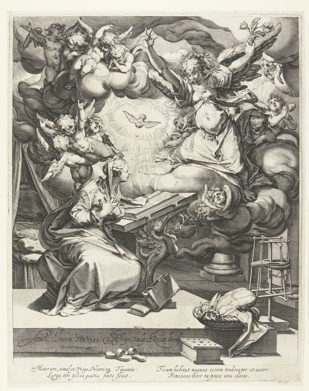 Angyali Üdvözlet alkotó: Jacob de Gheyn (II)
