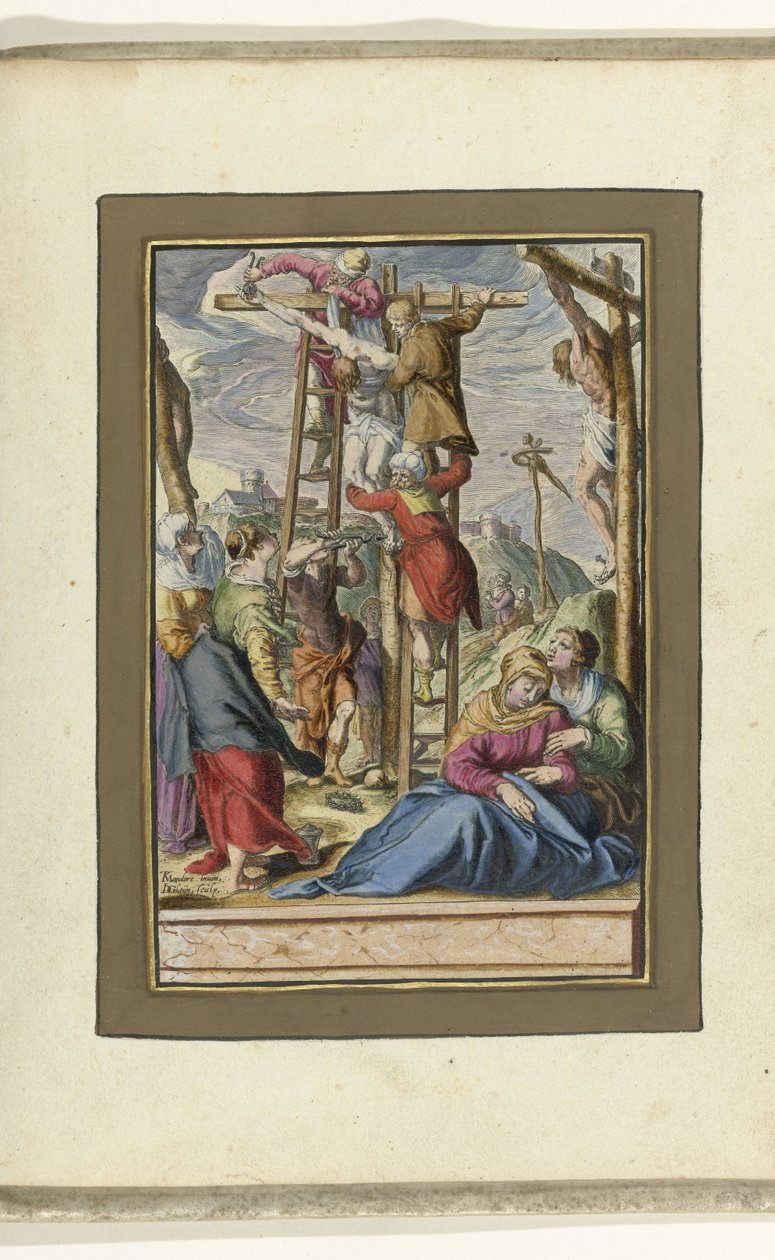 Keresztvétel Krisztus szenvedése (sorozat címe) alkotó: Jacob de Gheyn (II)