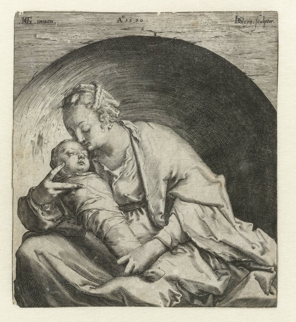Madonna alvó Krisztus gyermekével alkotó: Jacob de Gheyn (II)