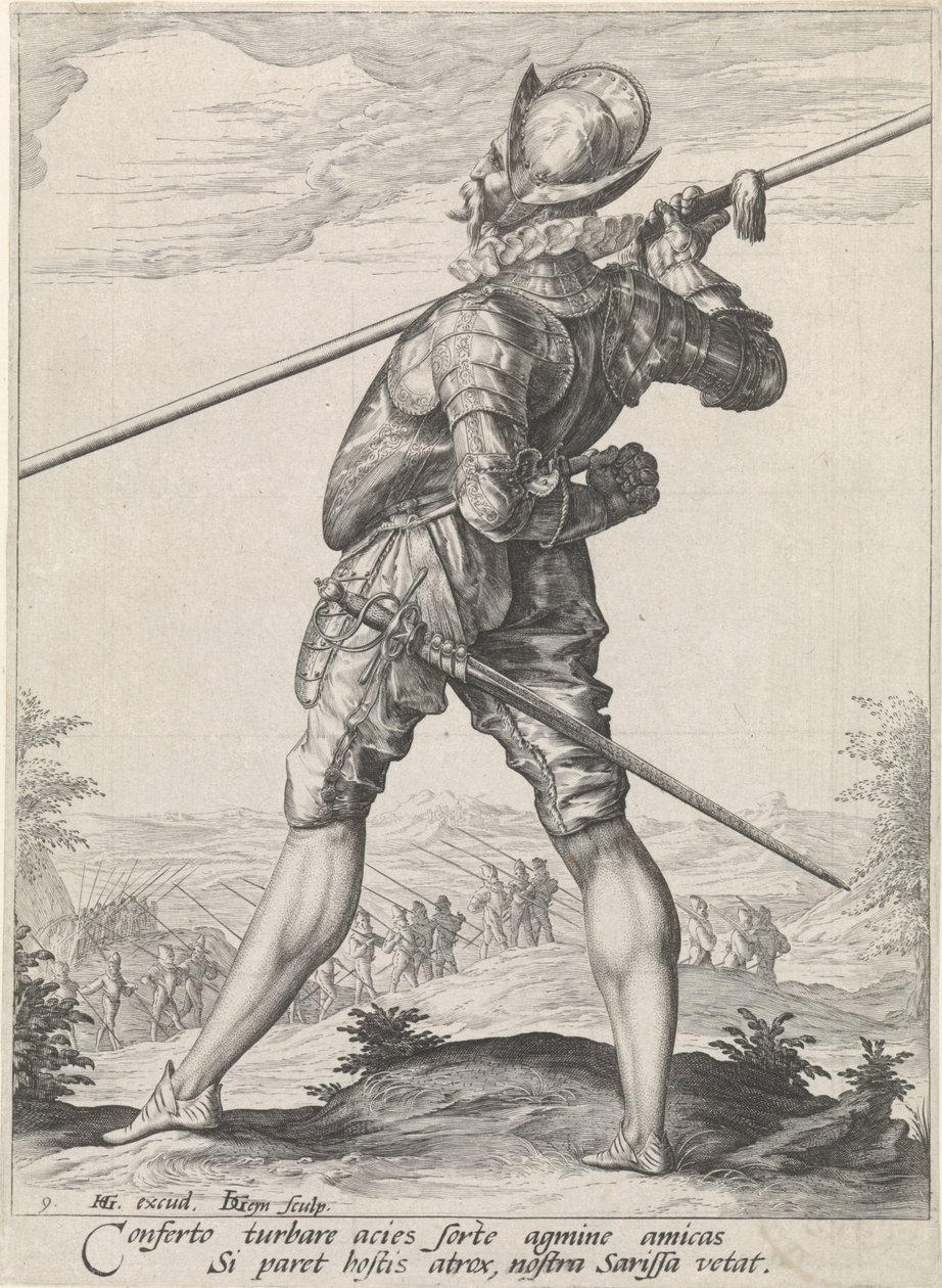 Pieker Tisztek és katonák (sorozat címe) alkotó: Jacob de Gheyn (II)