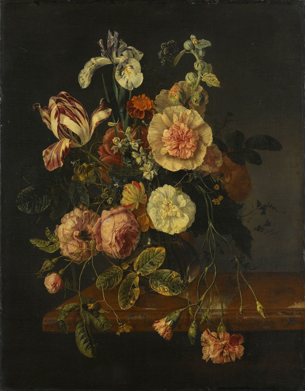 Csendélet virágokkal alkotó: Jacob van Walscapelle (attributed to)