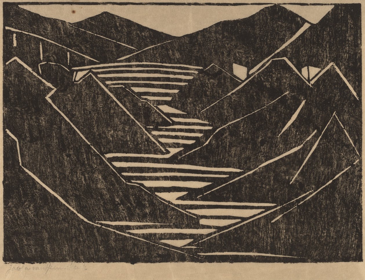 Fjord, 1916. alkotó: Jacoba van Heemskerck van Beest