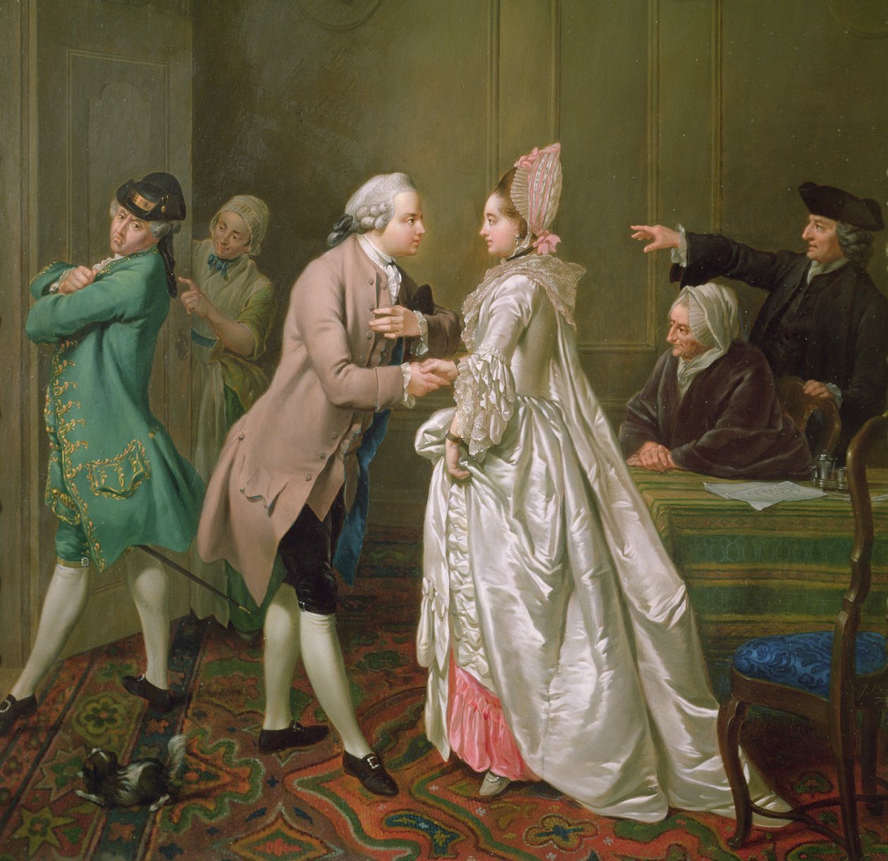 Az eljegyzés, 1774 alkotó: Jacobus Buys