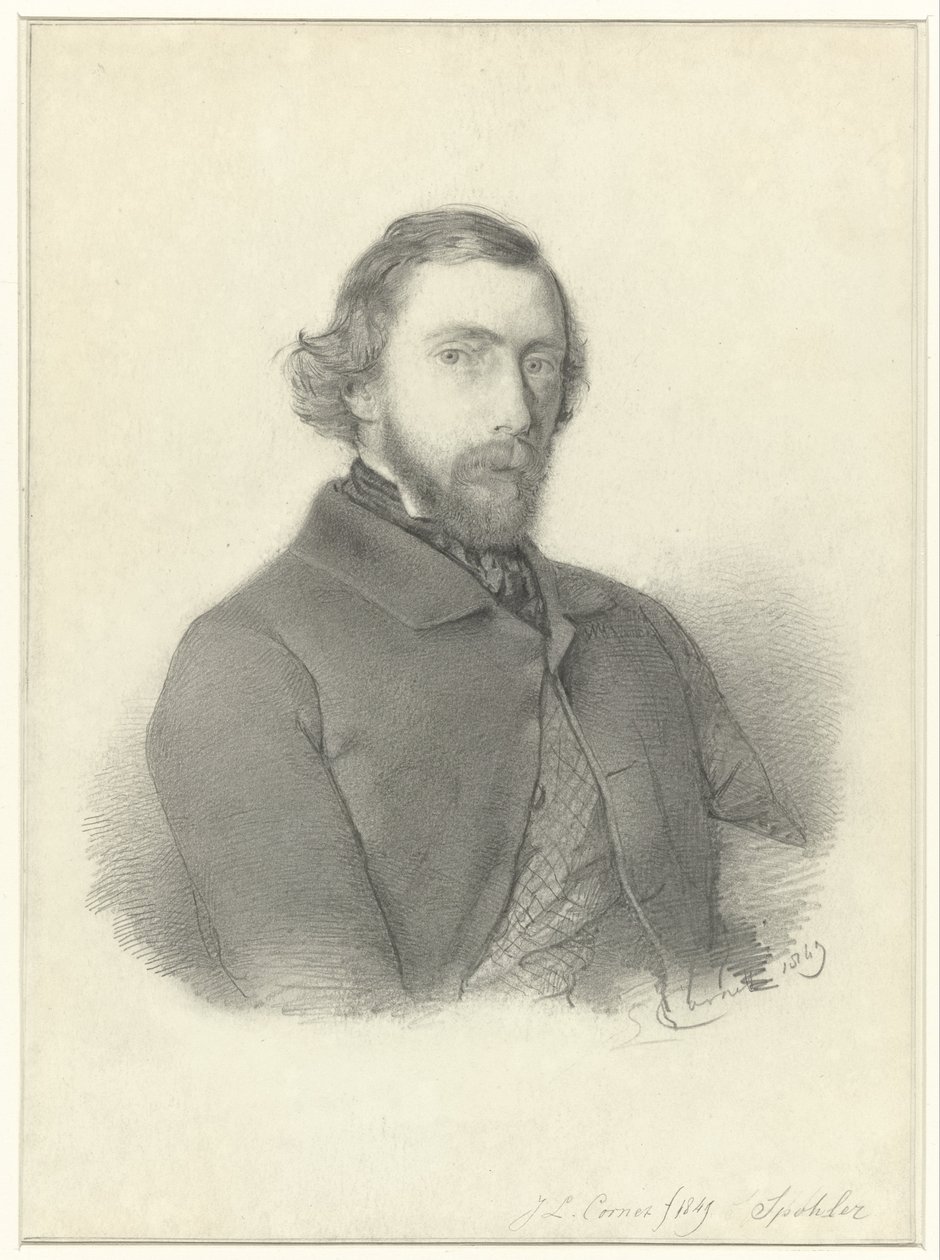 Jan Jacob Spöhler festő portréja, Jacobus Ludovicus Cornet alkotó: Jacobus Ludovicus Cornet