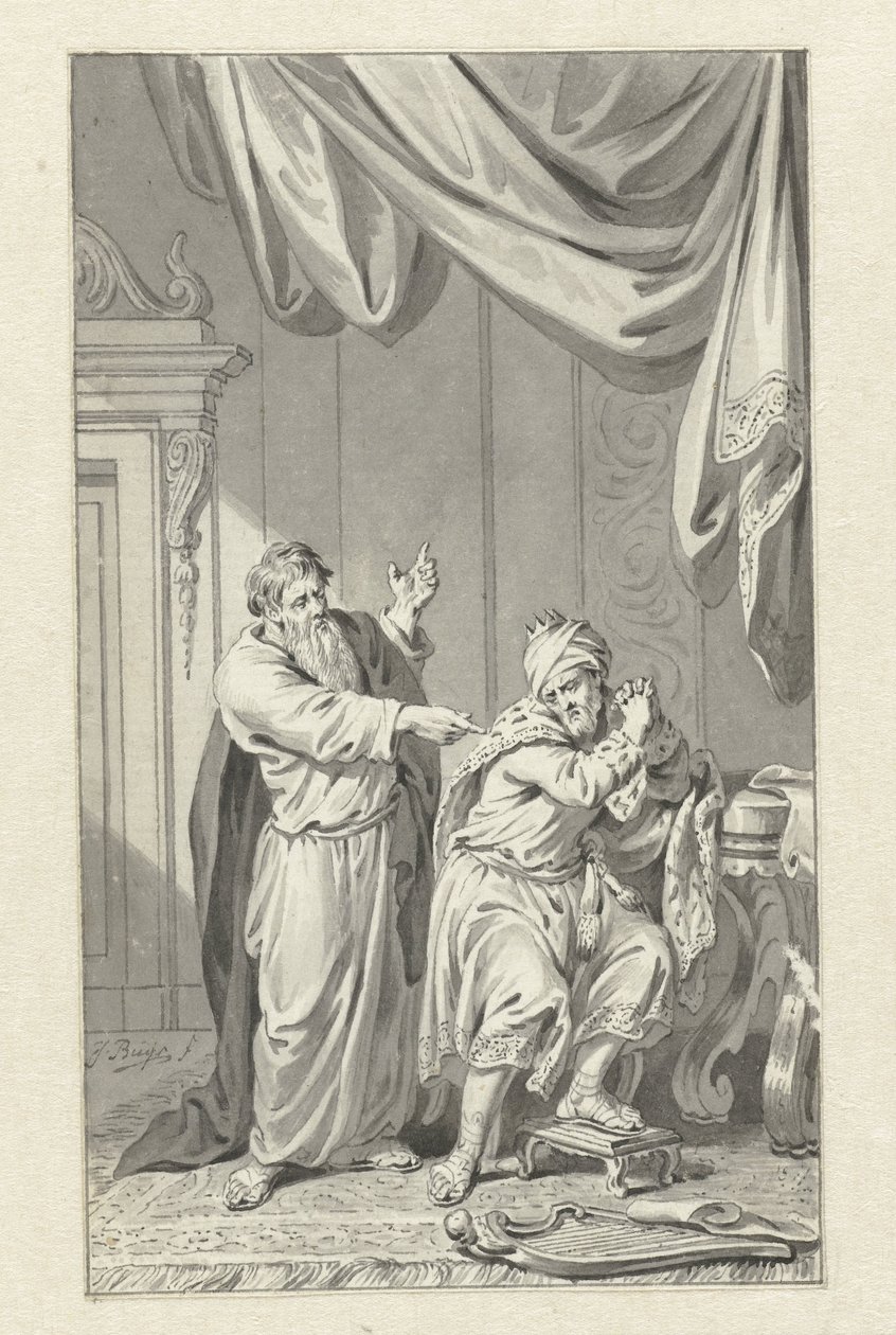 David és Nathan alkotó: Jacobus Buys