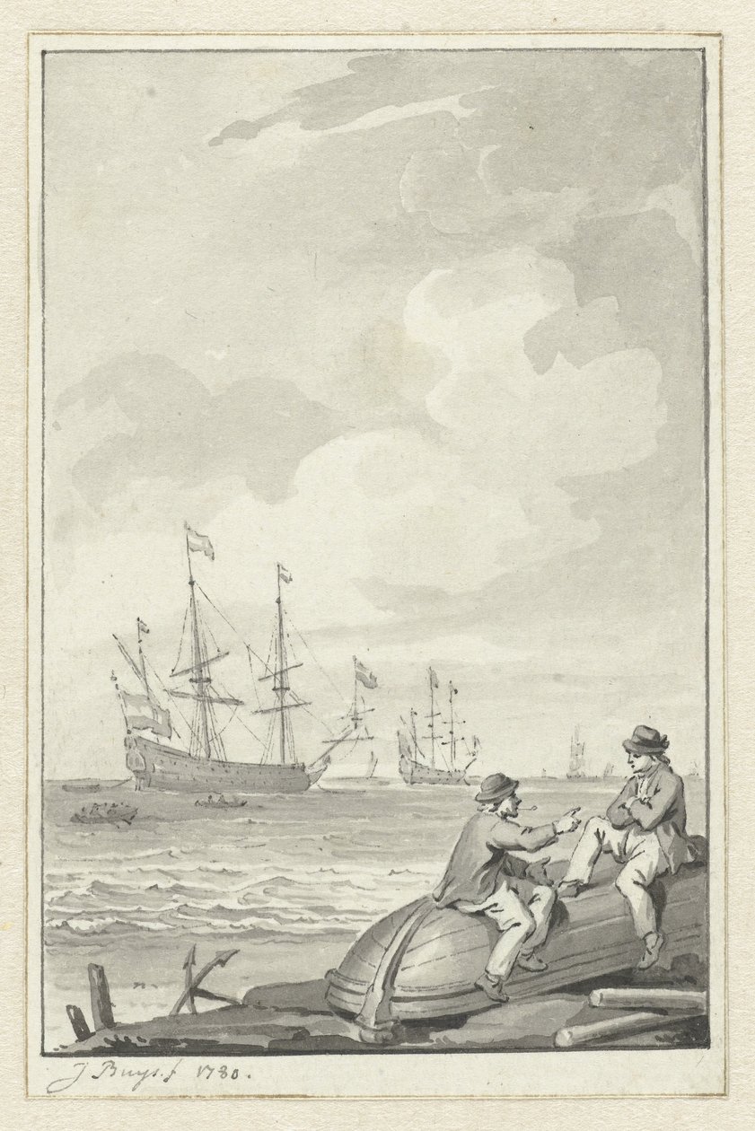 tengeri tájkép alkotó: Jacobus Buys