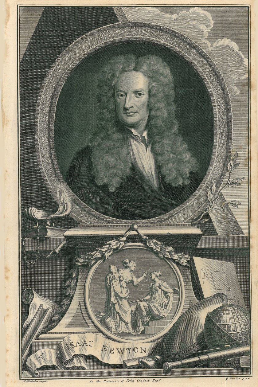 Sir Isaac Newton alkotó: Jacobus Houbracken