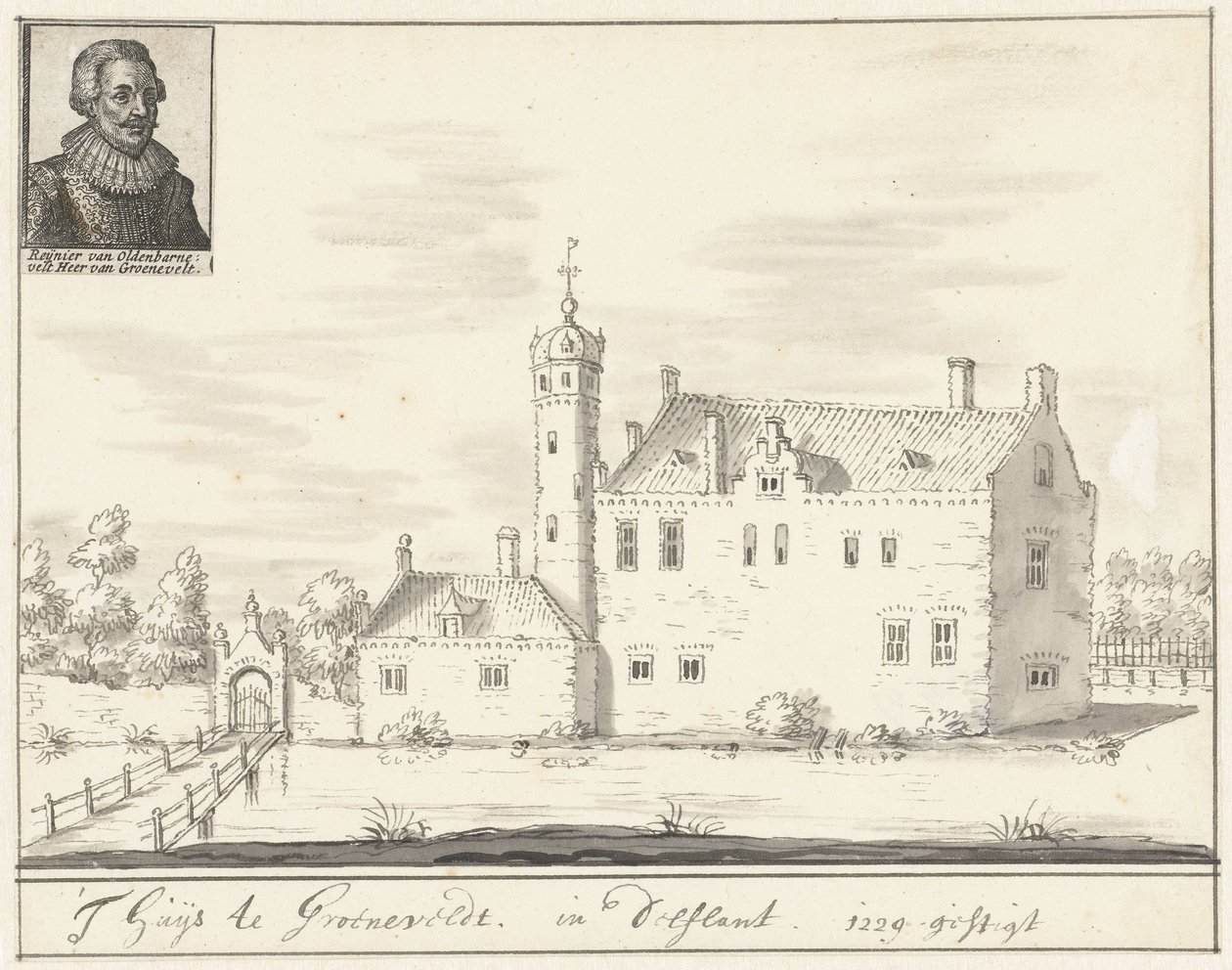 Groenevelt kastély Delflandban alkotó: Jacobus Stellingwerff