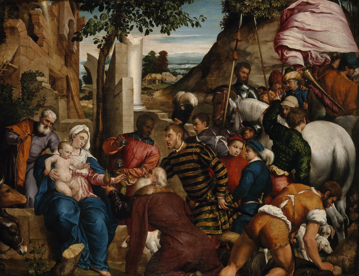 A királyok imádása alkotó: Jacopo Bassano