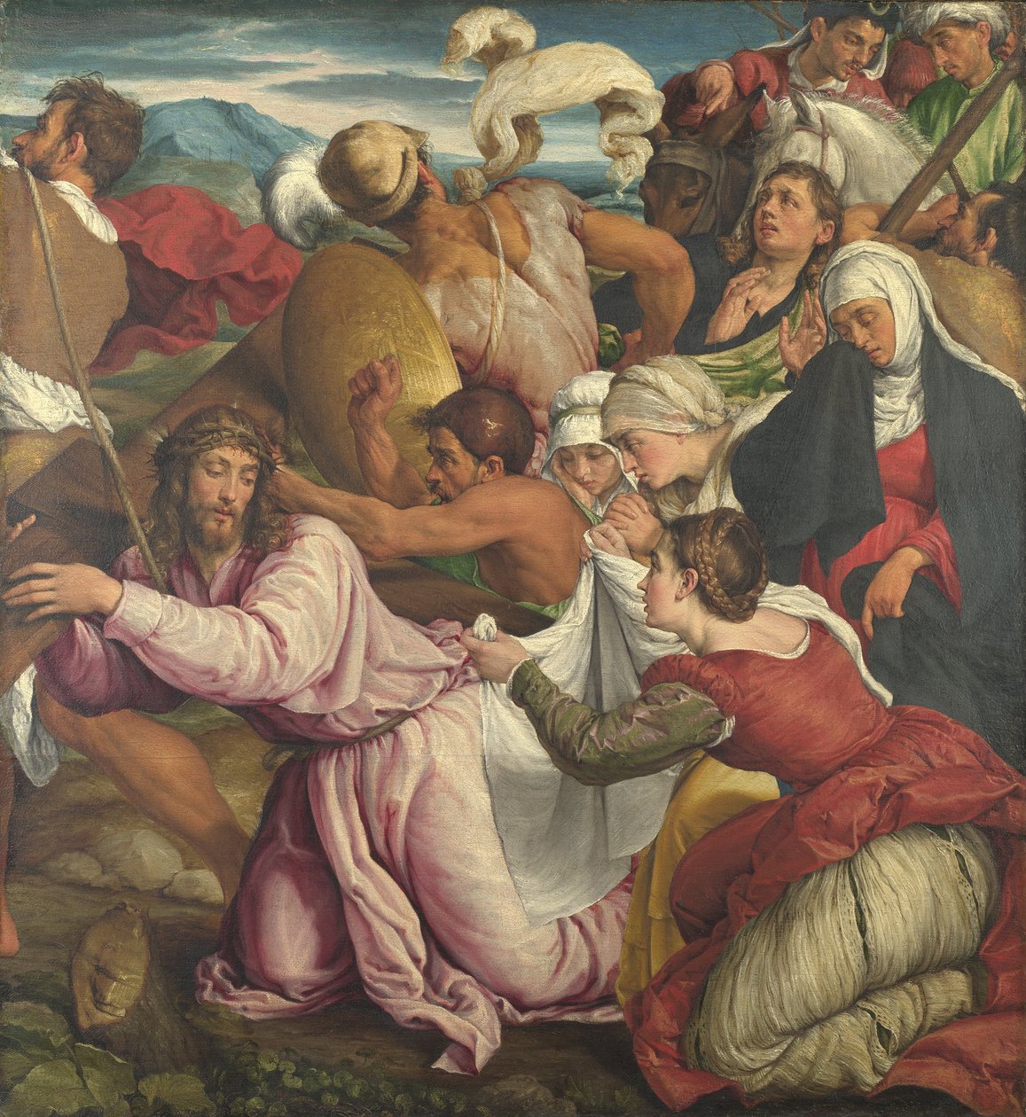 Az út a kálváriához alkotó: Jacopo Bassano