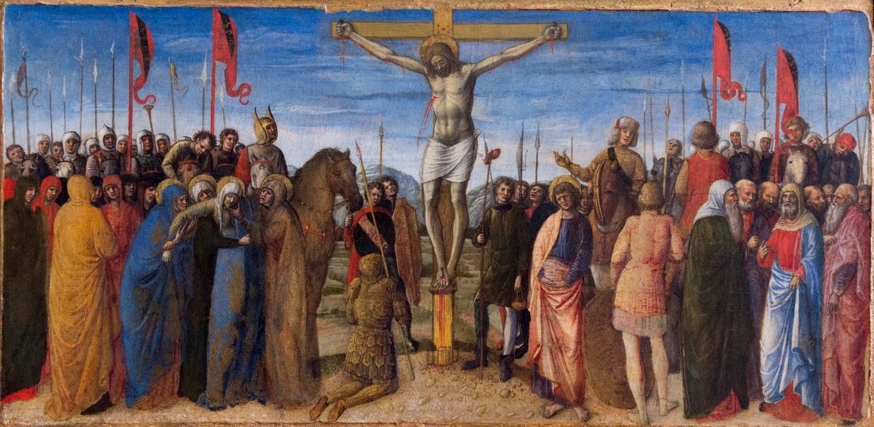 Keresztre feszítés alkotó: Jacopo Bellini
