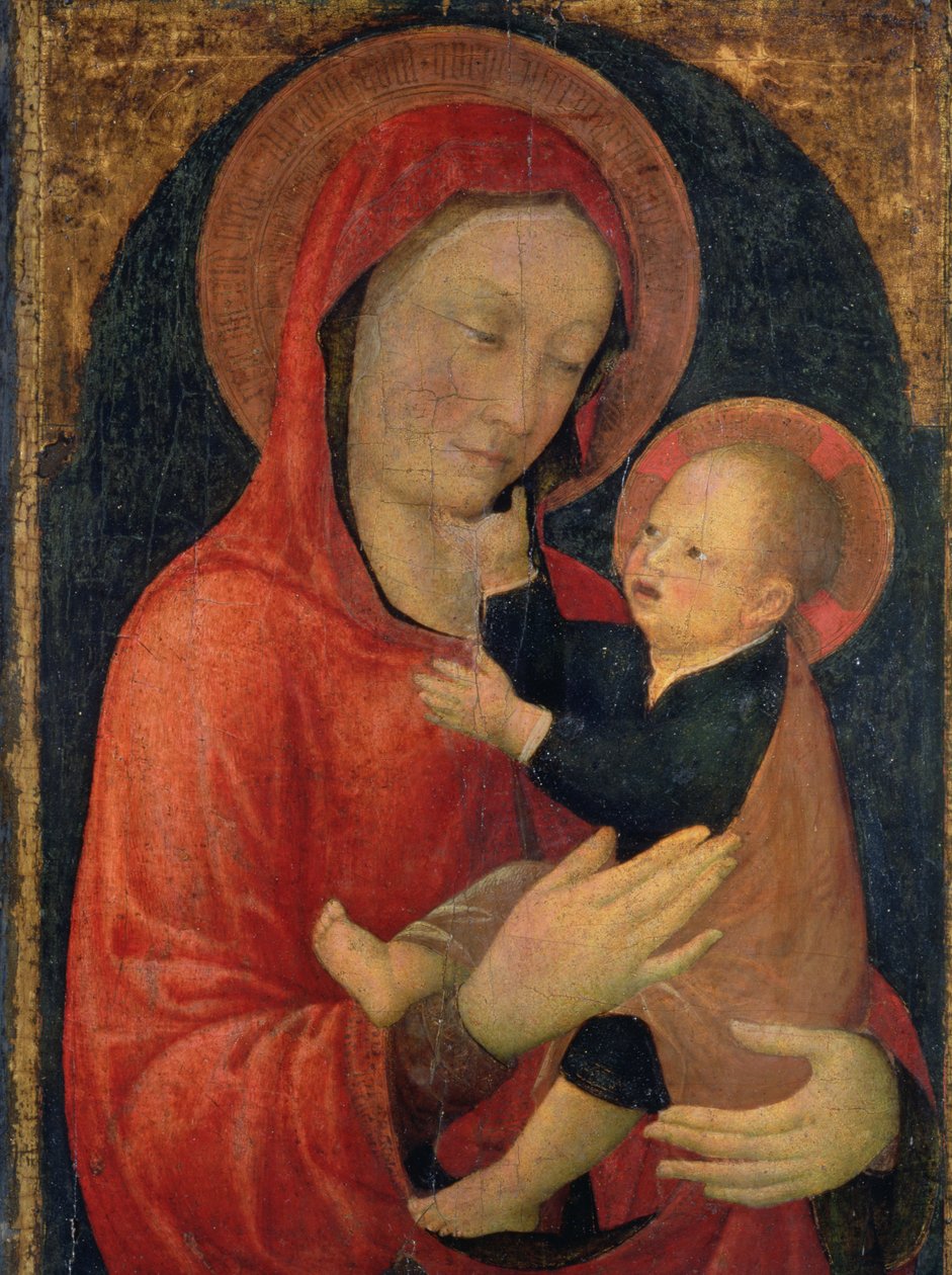 Madonna és gyermeke (tempera, tábla) alkotó: Jacopo Bellini