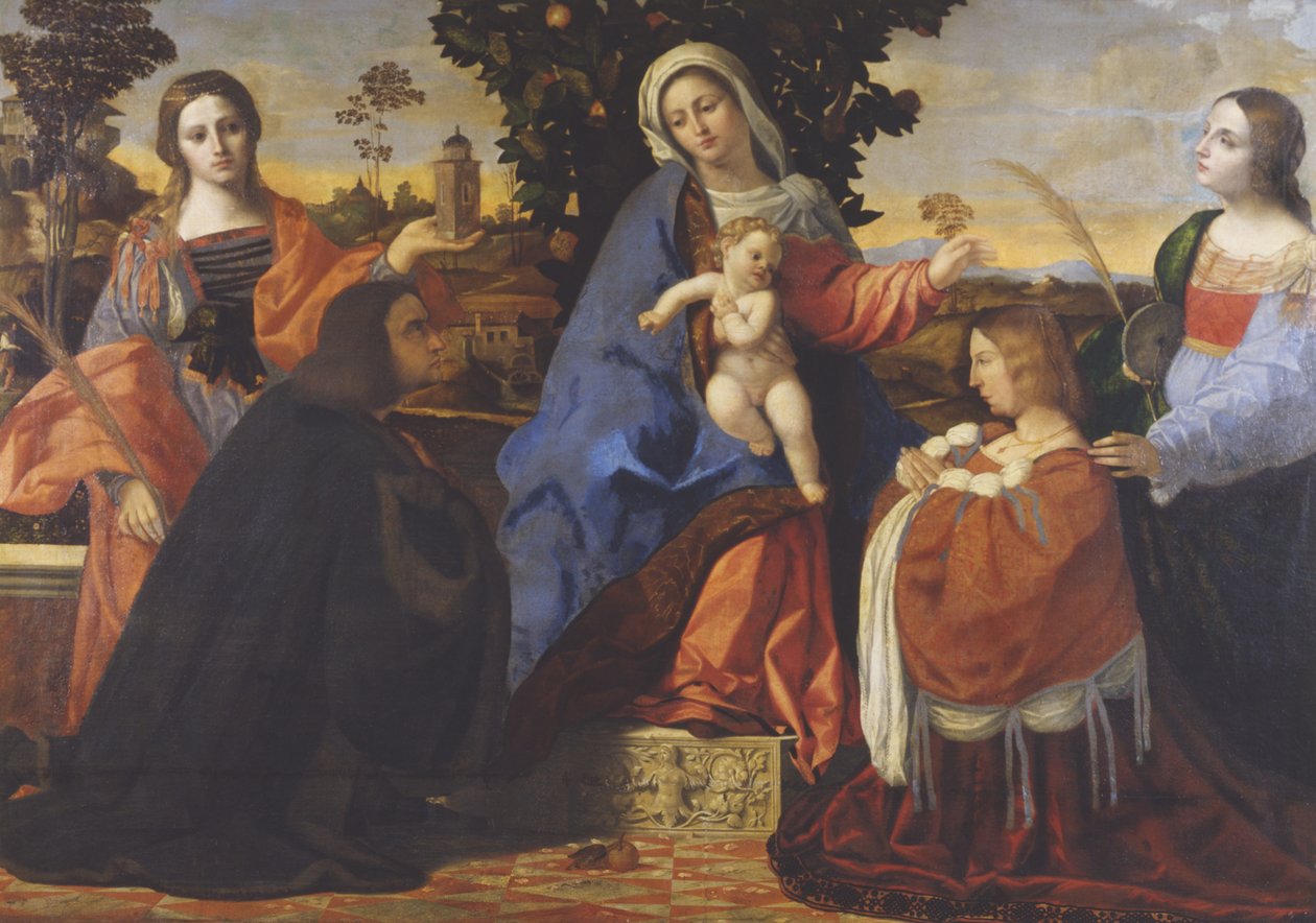 Szent beszélgetés alkotó: Jacopo Palma