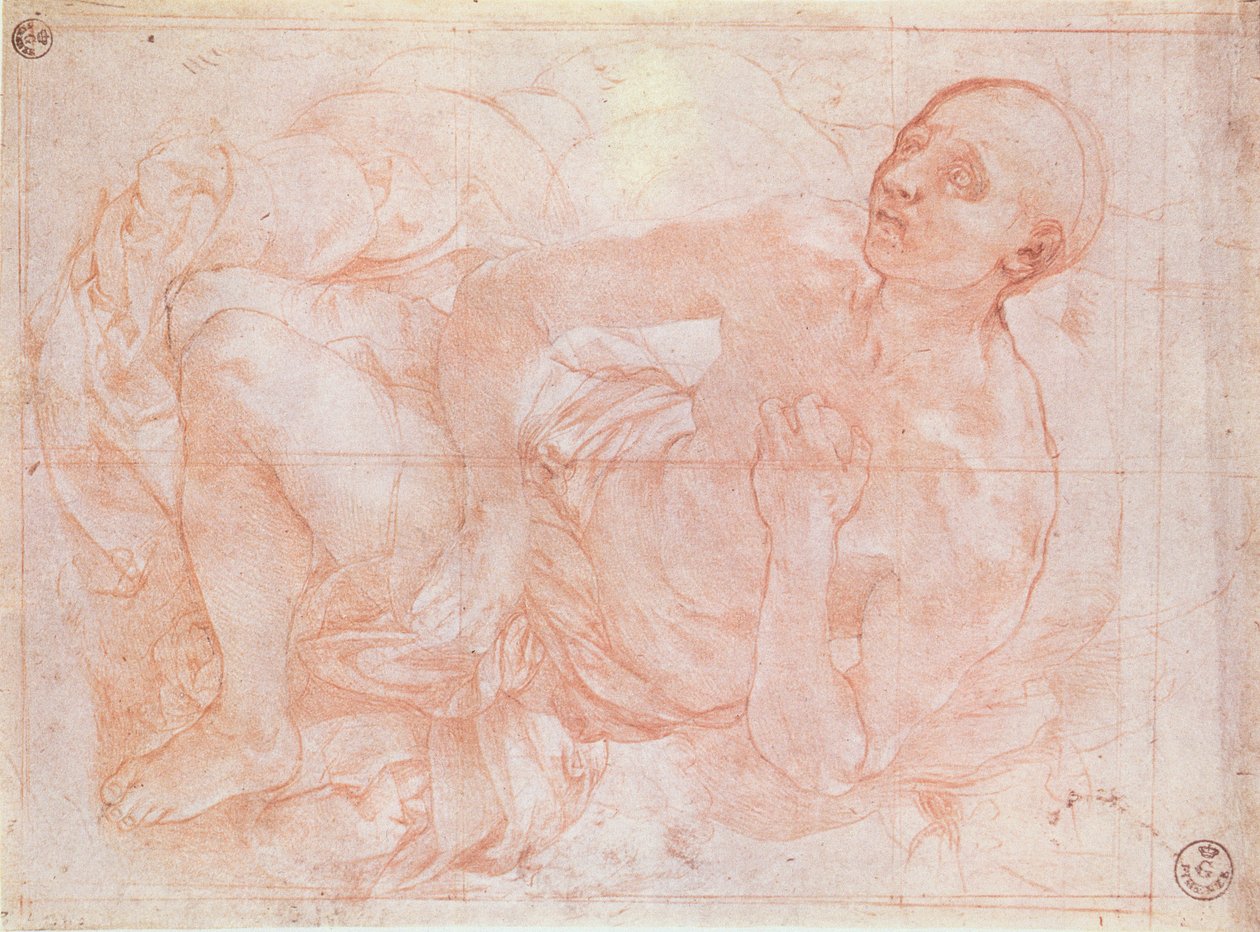 Szent Jeromos (kréta) alkotó: Jacopo Pontormo