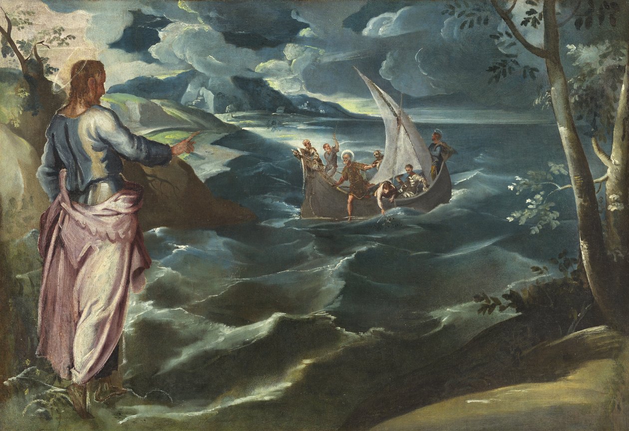 Krisztus a Galileai-tónál, 1575-80 körül alkotó: Jacopo Robusti Tintoretto