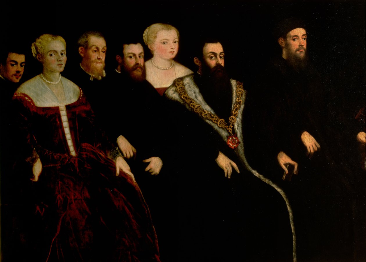 A Soranzo család hét tagja (lásd még: 70478) alkotó: Jacopo Robusti Tintoretto