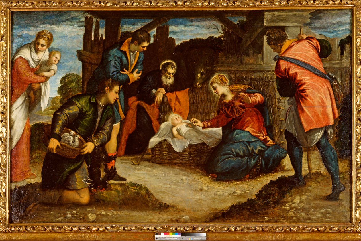 A Pásztorok imádása, 1540-es évek alkotó: Jacopo Robusti Tintoretto