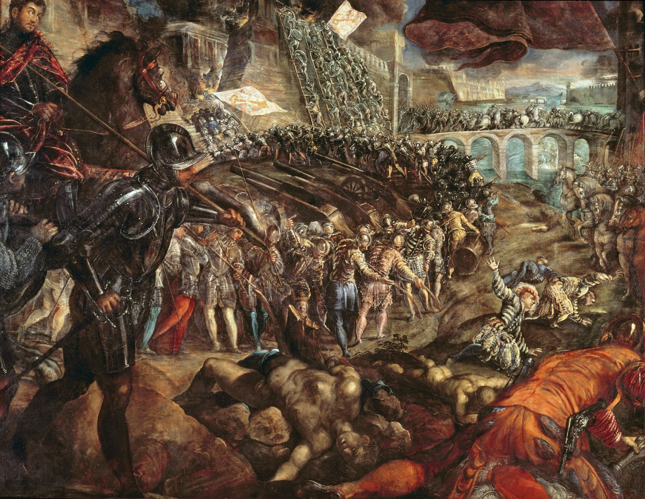 Parma elfoglalása, 1570 körül alkotó: Jacopo Robusti Tintoretto