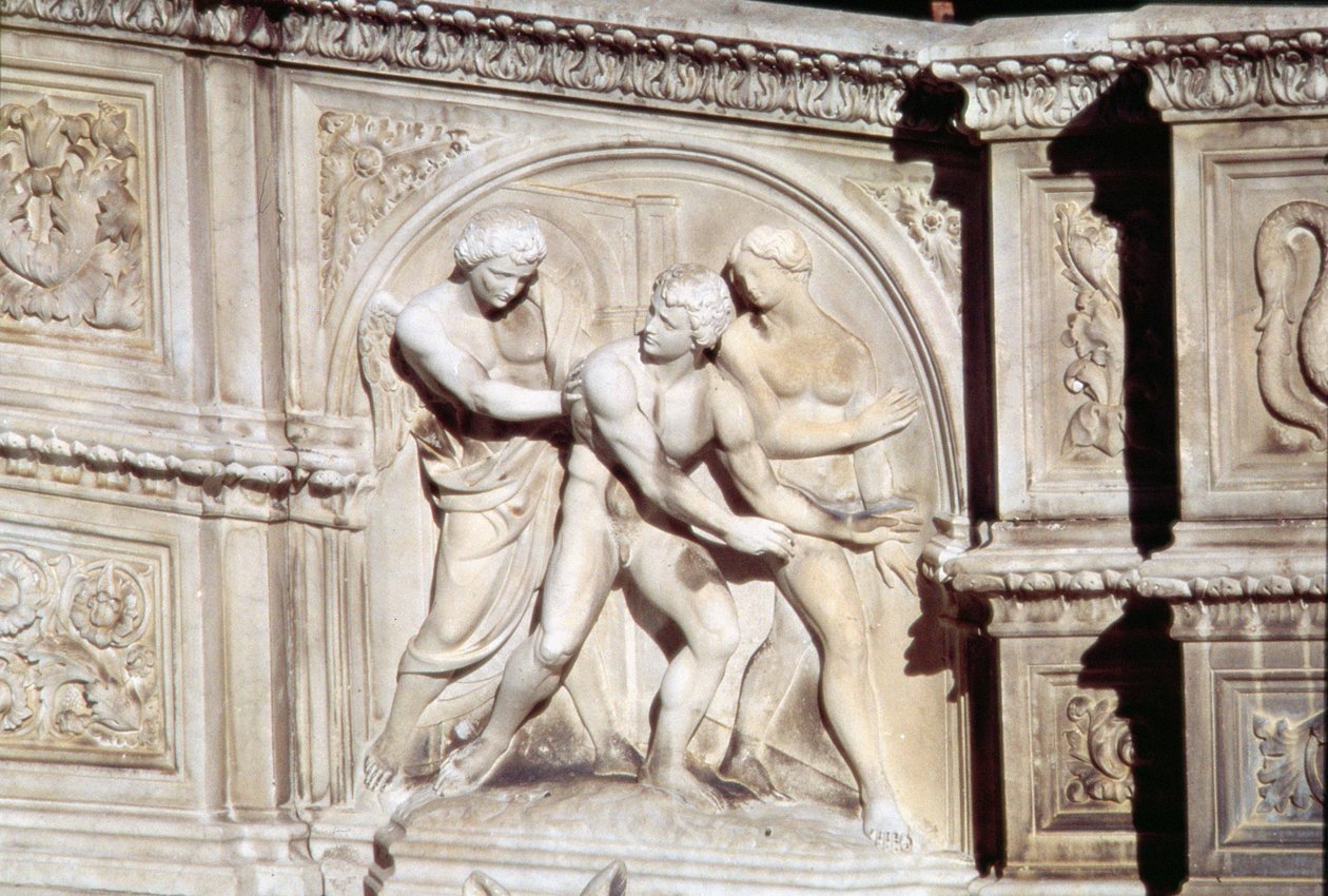 Fonte Gaia (márvány) (részlet) alkotó: Jacopo della Quercia