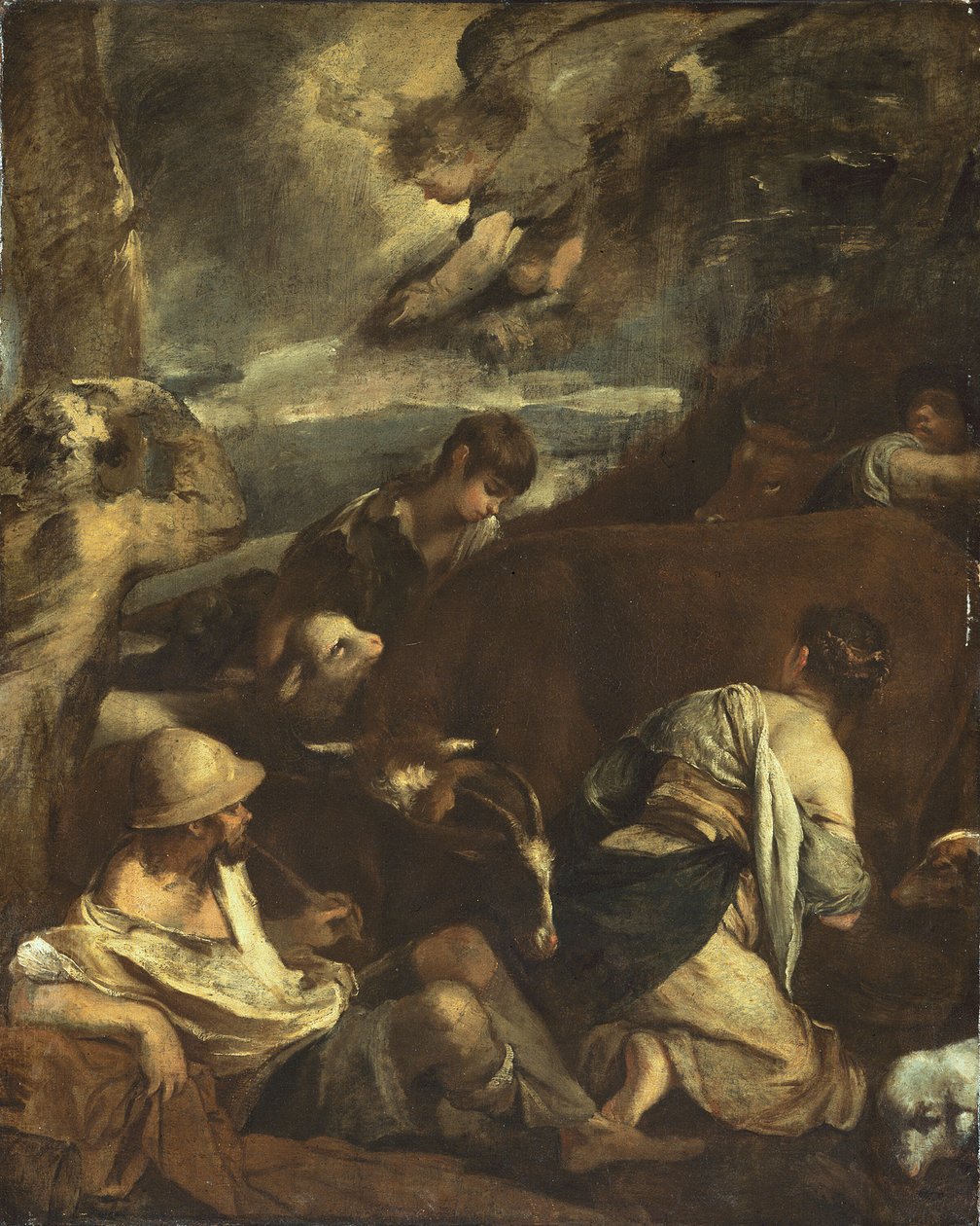 Angyali üdvözlet a pásztoroknak alkotó: Jacopo Bassano