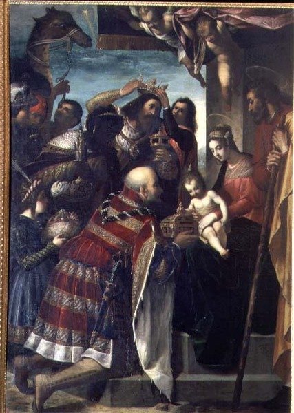 A mágusok imádása alkotó: Jacopo Ligozzi