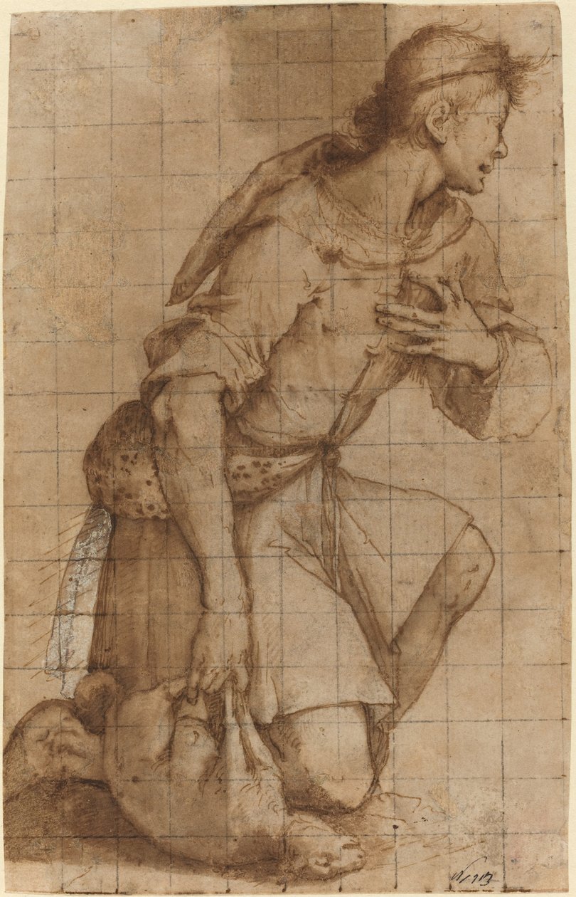 Térdelő juhász alkotó: Jacopo Ligozzi
