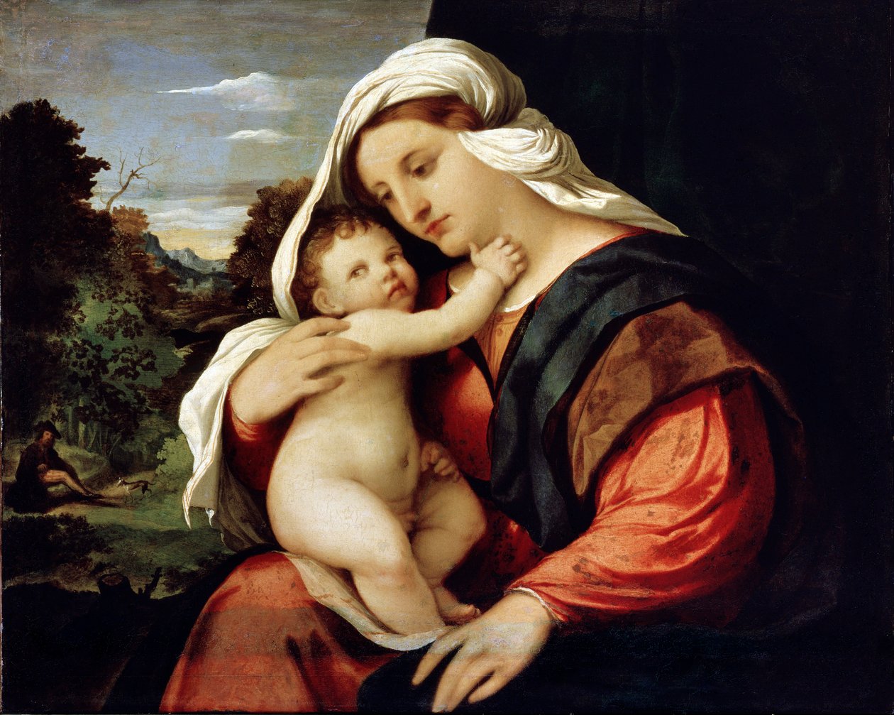 "Szűz és gyermek", 1515-1516. alkotó: Jacopo Palma il Vecchio