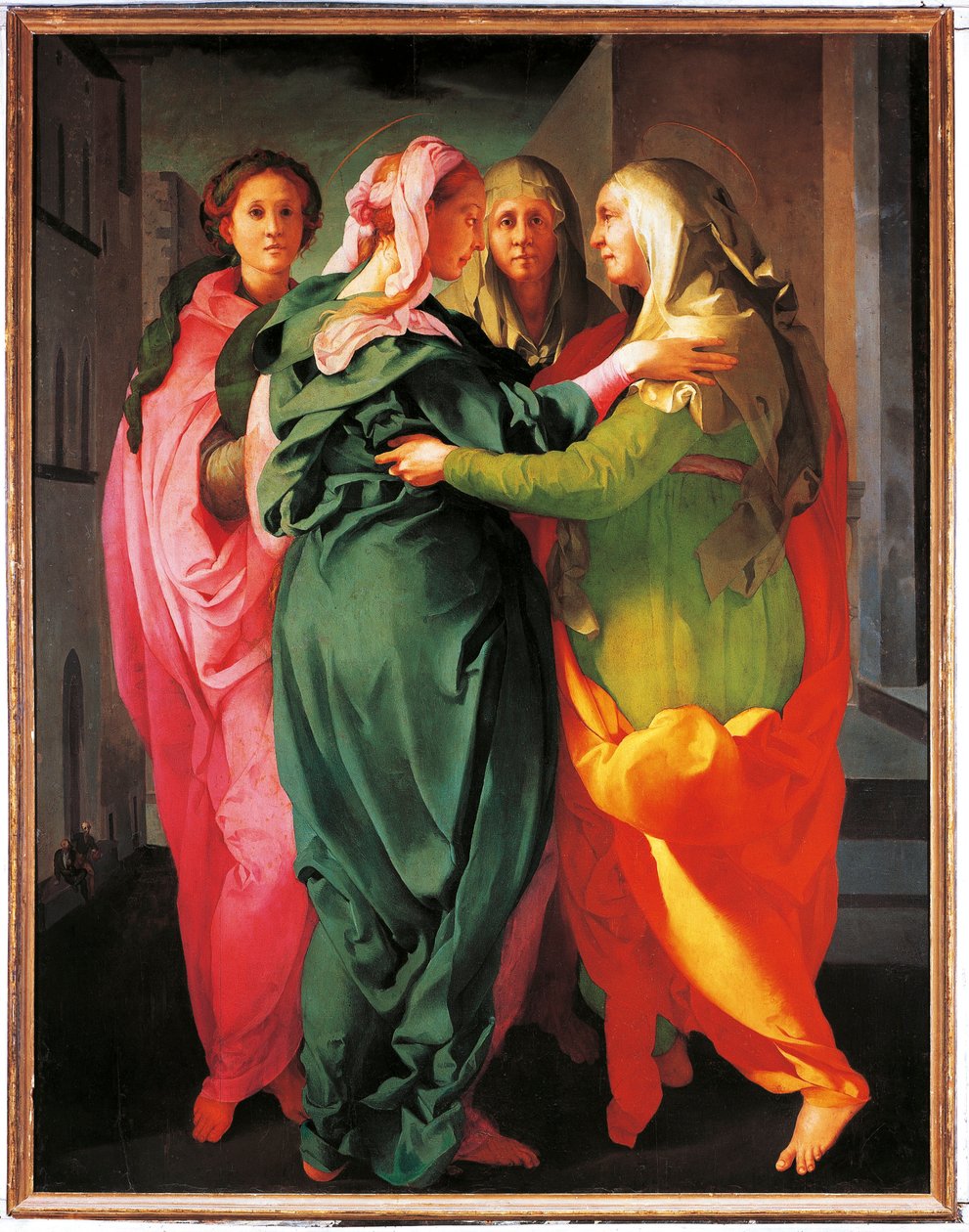 A látogatás (festmény alkotó: Jacopo Pontormo
