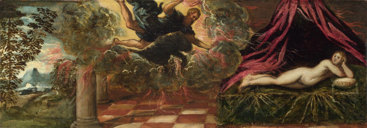 Jupiter és Szemele, 1545 körül alkotó: Jacopo Robusti Tintoretto