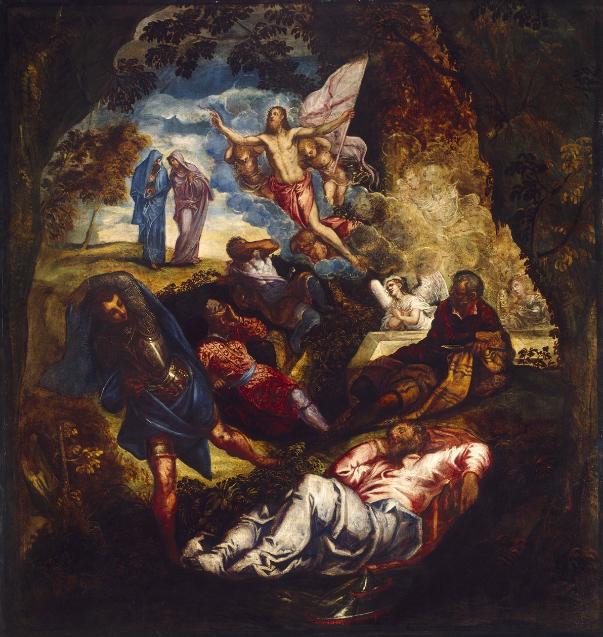 Krisztus feltámadása, 1550-es évek közepe-1570-es évek eleje alkotó: Jacopo Tintoretto
