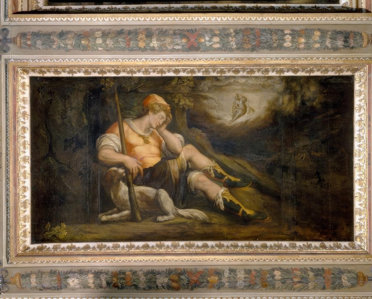 Diana és Endymion alkotó: Jacopo Zucchi