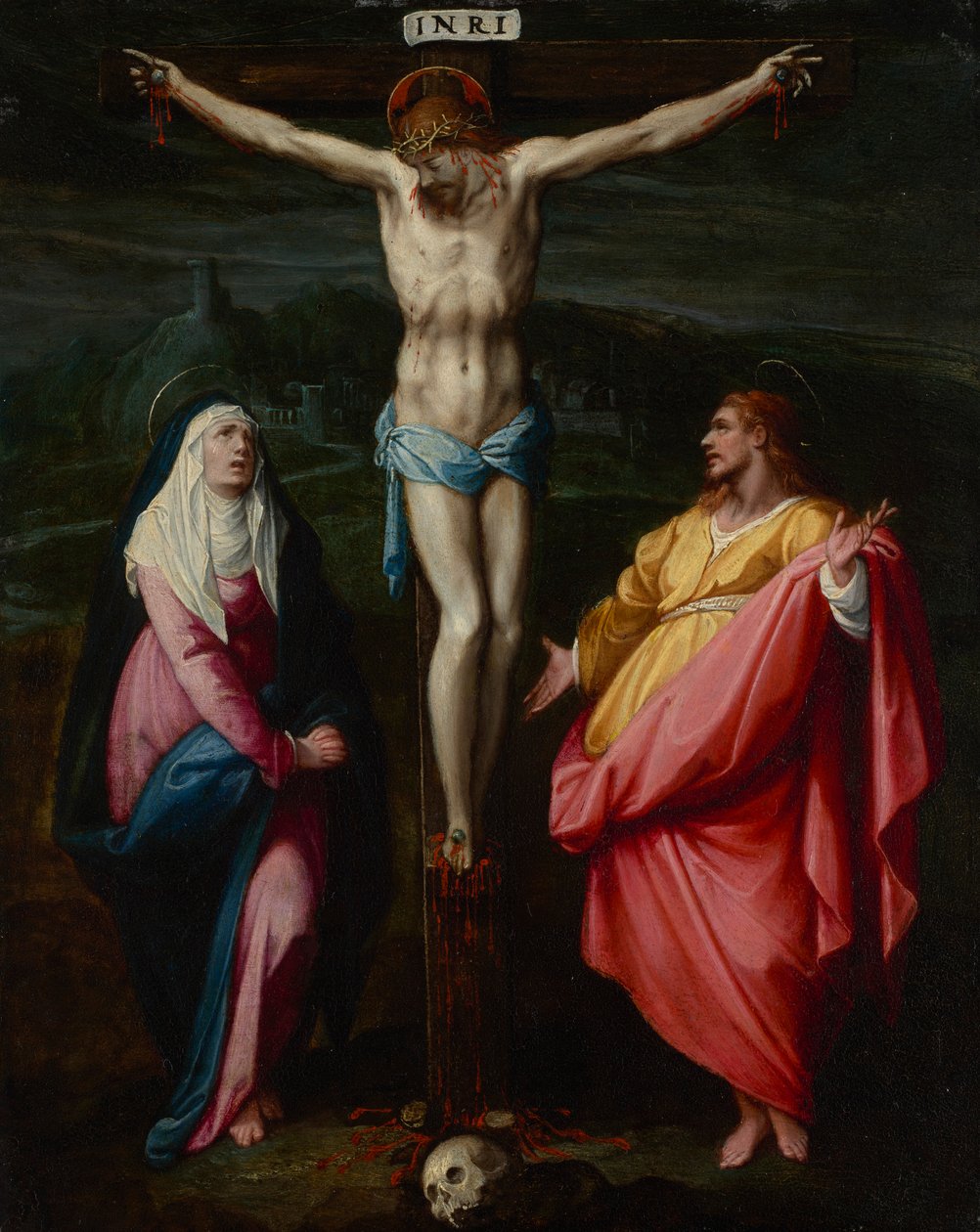 A keresztre feszítés alkotó: Jacopo Zucchi