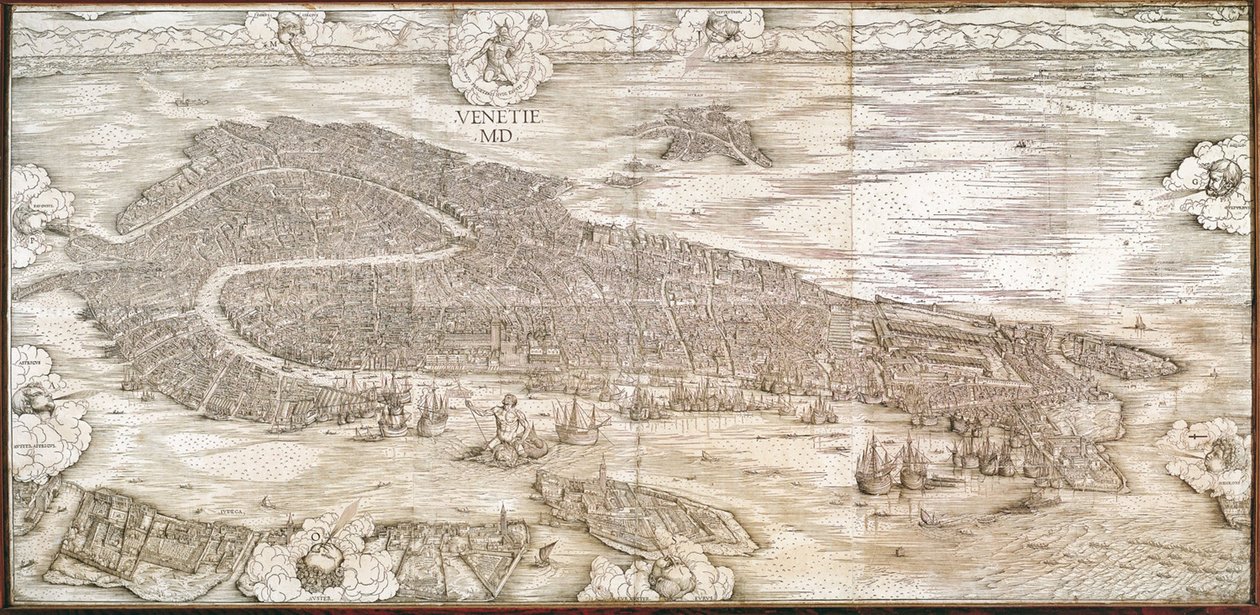Velencére néző kilátás alkotó: Jacopo de