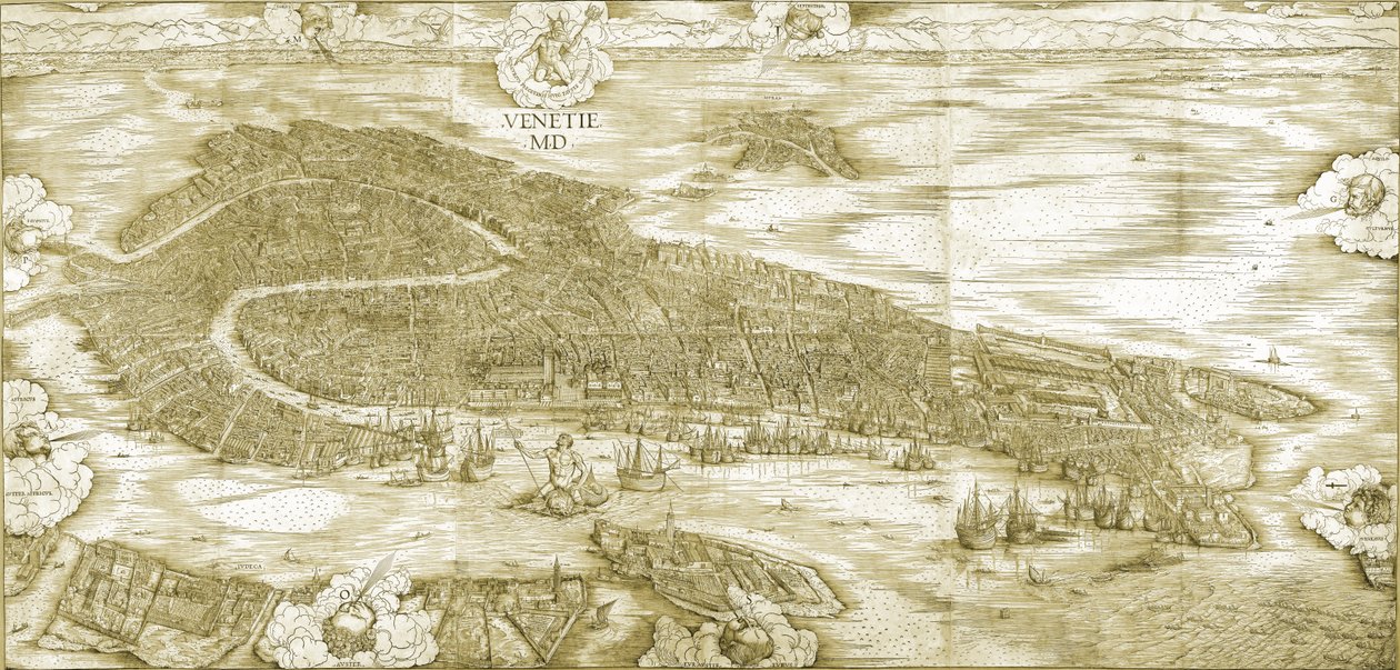 Velencére néző kilátás alkotó: Jacopo de
