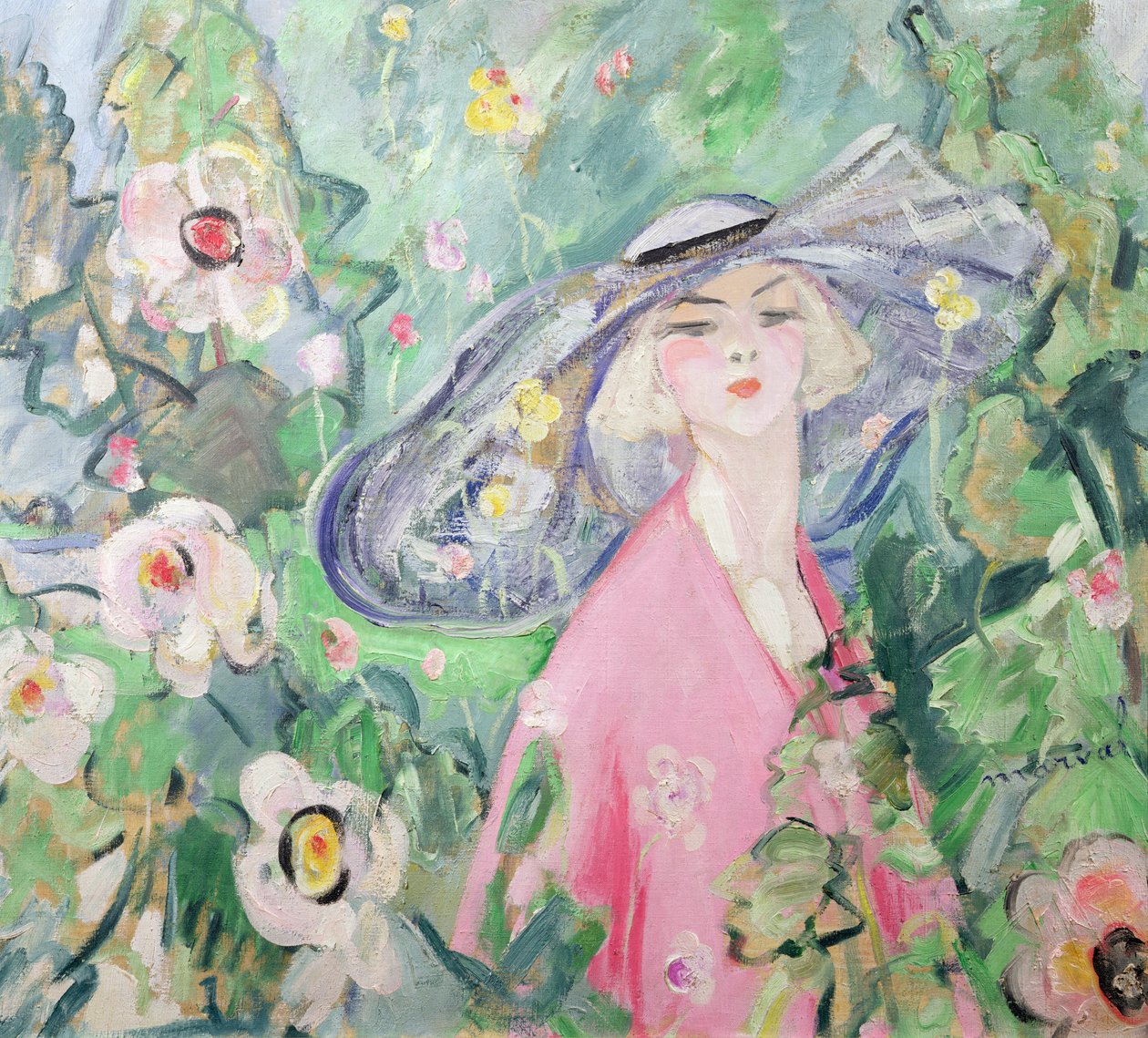 Nő kalapban, 1920 körüli (olaj, vászon) alkotó: Jacqueline Marval
