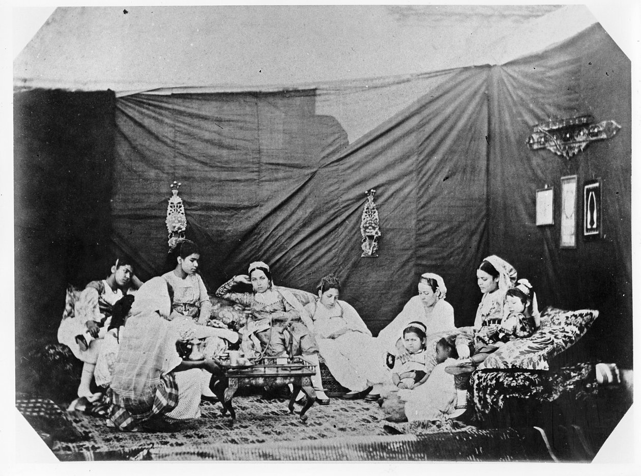 Nők Algírban, 1860 körül alkotó: Jacques Antoine Moulin
