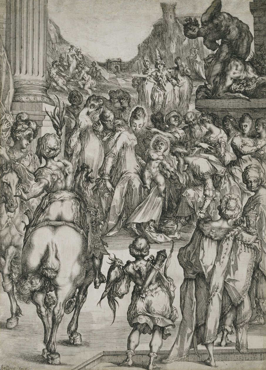 A mágusok imádása alkotó: Jacques Bellange