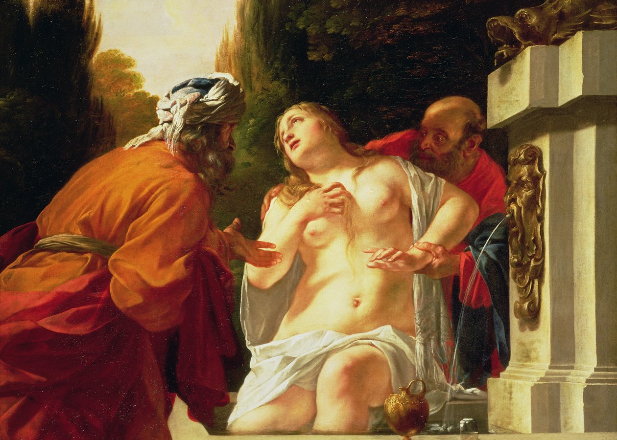 Susanna és az öregek alkotó: Jacques Blanchard