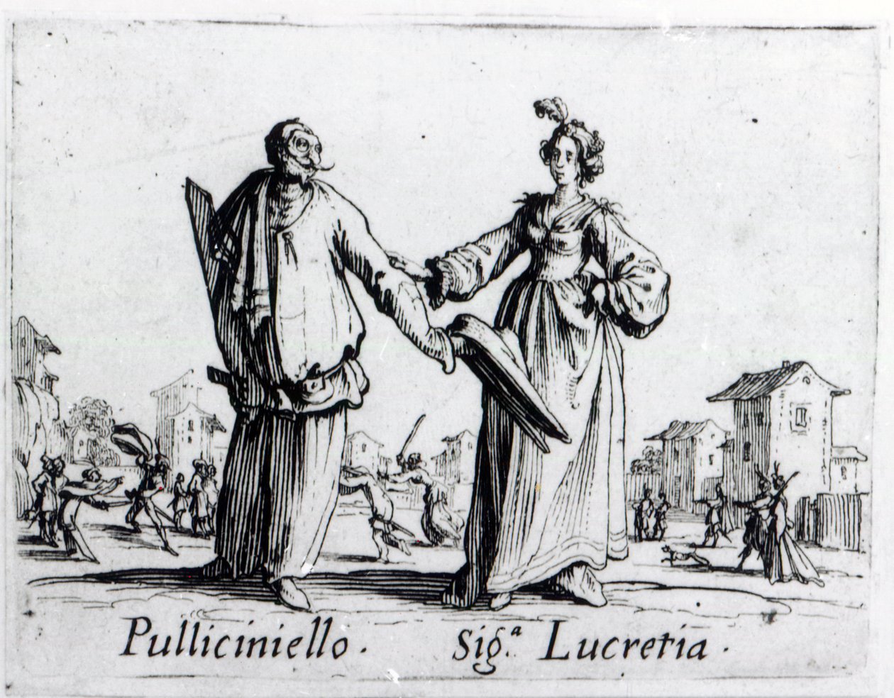 Balli de Sfessania, 1622 körül alkotó: Jacques Callot