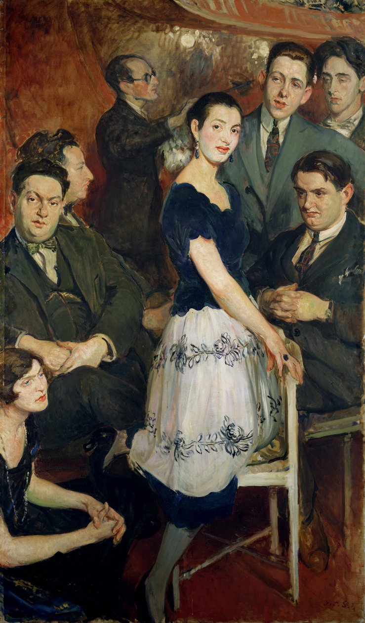 „Les Six”, a Jean Cocteau által szponzorált avantgárd zenei csoport csoportképe, 1921 körül alkotó: Jacques Emile Blanche