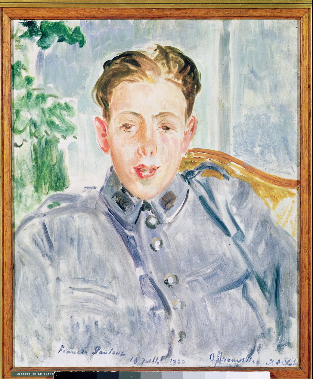 Francis Poulenc (1899-1963) portréja 1920 alkotó: Jacques Emile Blanche