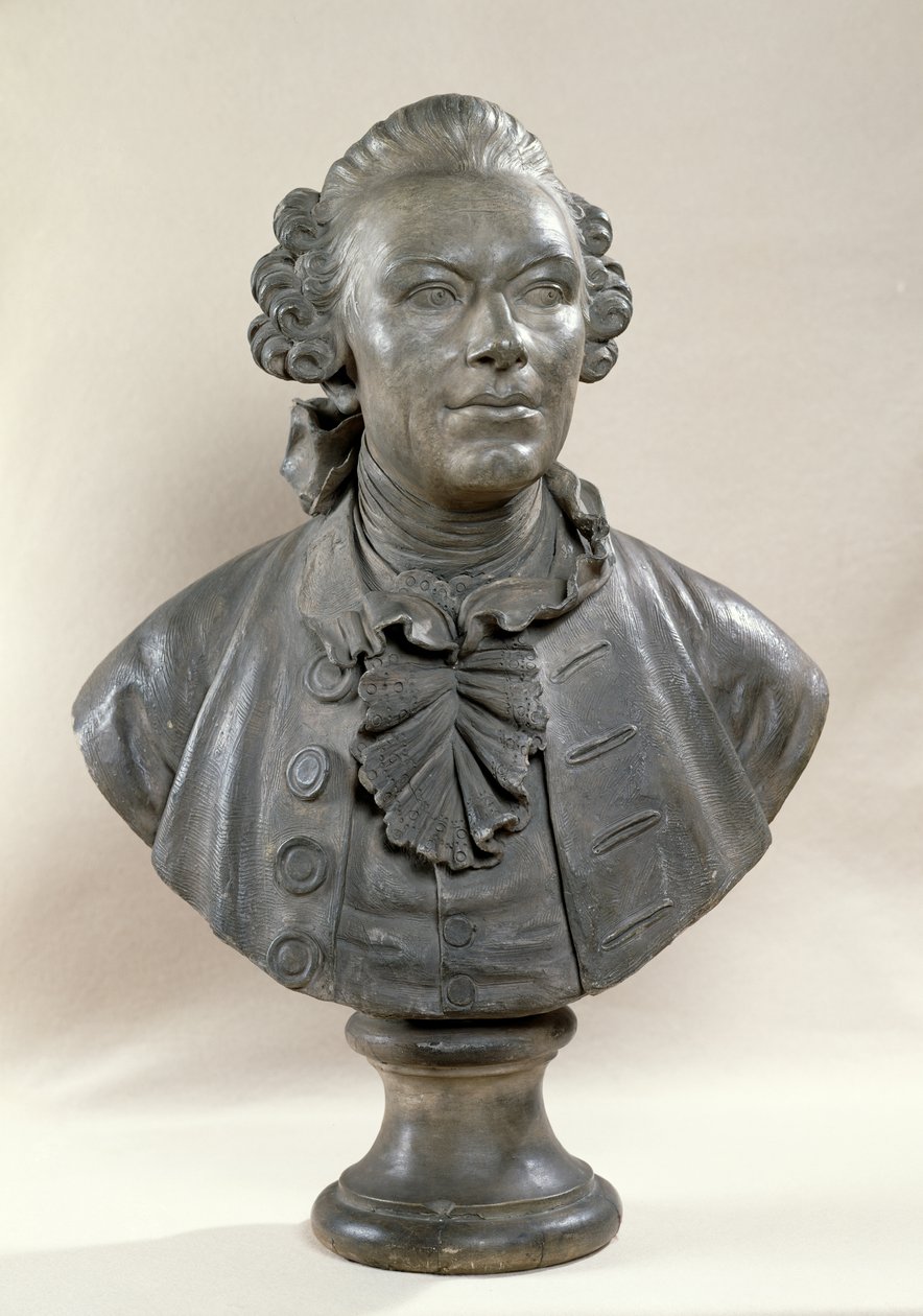 Johan Georg Wille (1715-1808) mellszobra alkotó: Jacques Francois Joseph Saly