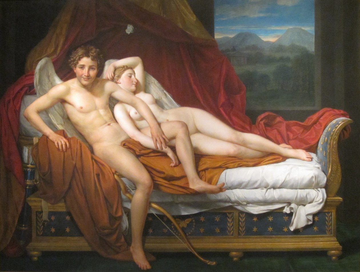 Ámor és Psyche alkotó: Jacques Louis David