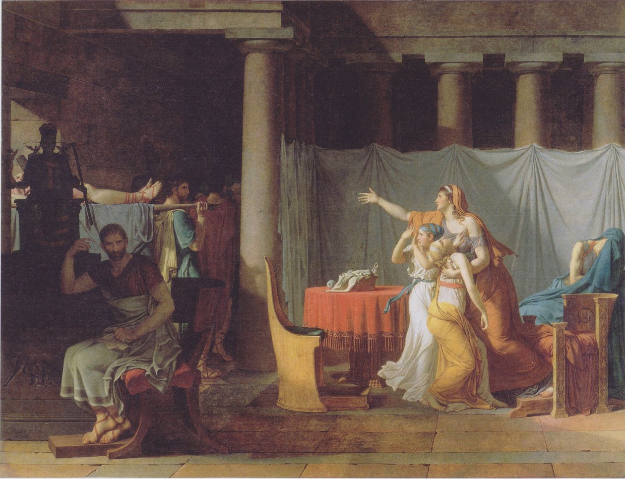 Az engedélyezők elhozzák fiainak holttestét Brutushoz alkotó: Jacques Louis David