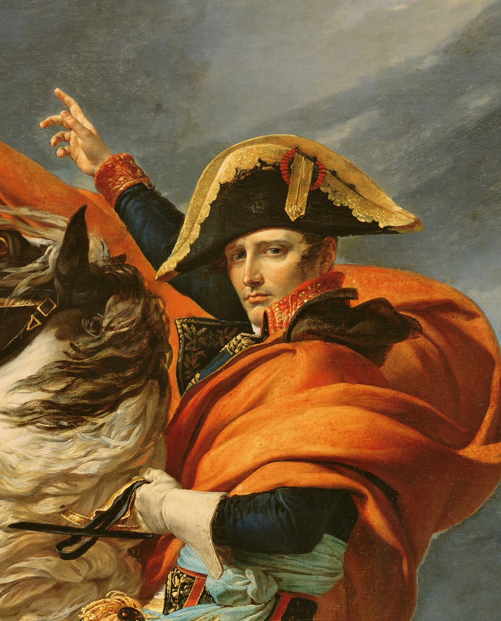 Napóleon átkelt az Alpokon 1800. május 20-án (101627 részlet) alkotó: Jacques Louis David