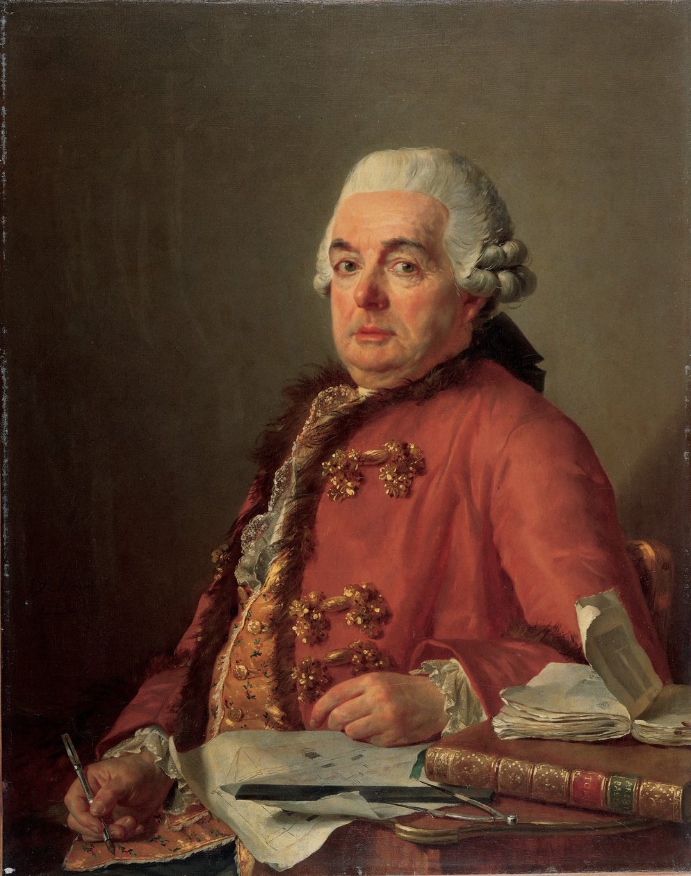Jacques-François Desmaisons arcképe alkotó: Jacques Louis David
